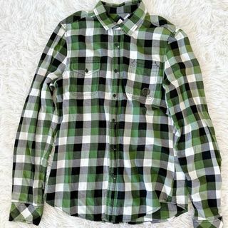 ディーゼル(DIESEL)の【美品】 DIESELディーゼル　メンズ 長袖 チェック柄 シャツ　Mサイズ(Tシャツ/カットソー(七分/長袖))