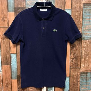 ラコステ(LACOSTE)のラコステ　LACOSTE ポロシャツ　ネイビー　サイズ:2(ポロシャツ)