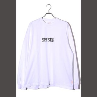 アザー(other)の未使用品 24SS SEE SEE シーシー ロゴ 長袖Tシャツ XL ホワイト(Tシャツ/カットソー(七分/長袖))