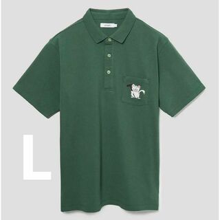 Design Tshirts Store graniph - Lサイズ　ポロシャツ　ドラゴンボール　 カリン様 仙豆 　グラニフ