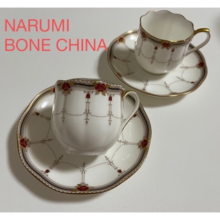 ナルミ(NARUMI)のNARUMI BONE CHINA デミタスカップ　2脚セット(グラス/カップ)