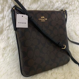 COACH - 【タグ付き❗️】コーチ　F58309 ショルダーバック　シグネチャー　レザー　茶