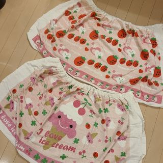 最安値！　お買い得！　ラップタオル2枚組　女の子ラップタオル　プールタオル(マリン/スイミング)