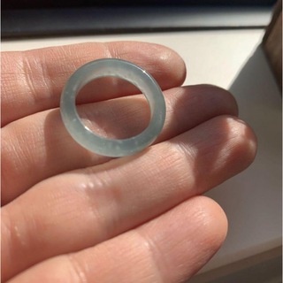 氷種藍水高品質翡翠リング(リング(指輪))
