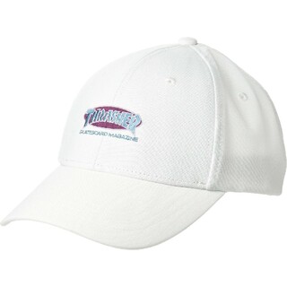 スラッシャー(THRASHER)のTHRASHER キャップ OVAL MAG CAP  帽子 ホワイト(キャップ)