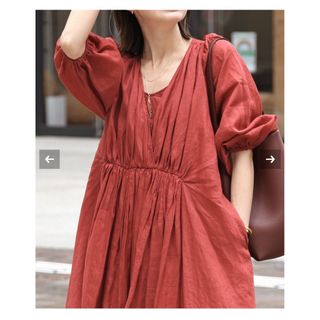 アパルトモンドゥーズィエムクラス(L'Appartement DEUXIEME CLASSE)の 【COL PIERROT/コル ピエロ】 RAMIE MAXI DRESS(ロングワンピース/マキシワンピース)