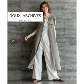 Doux archives サファリジレワンピース カーキ