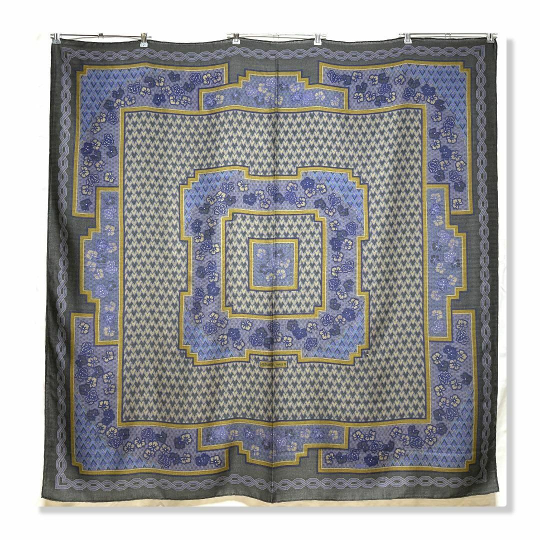 美品】Hermès エルメス カレ 140 ジオメトリック ジェアン カシシル 美品】Hermès エルメス カレ 140 ジオメトリック ジェアン カシシル
