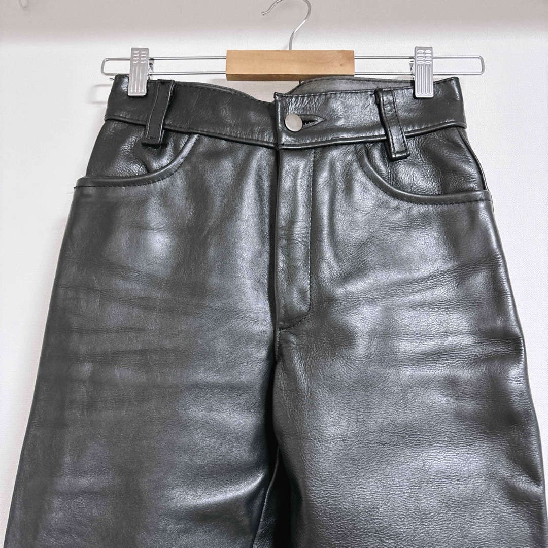 米国製 vanson レザーパンツ W28 本革 黒 ライダース 米国製 vanson レザーパンツ W28 本革 黒 ライダース