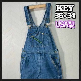 USA製 KEY オーバーオール デニム サロペット ペインター メンズ 36(サロペット/オーバーオール)