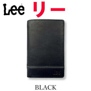 ブラック Lee リー 折財布 ショートウォレット 0527 (財布)