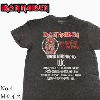 ミュージックティー(MUSIC TEE)の【新品】アイアン・メイデンIRON MAIDEN 　メンズTシャツ　Mサイズ　 (Tシャツ/カットソー(半袖/袖なし))