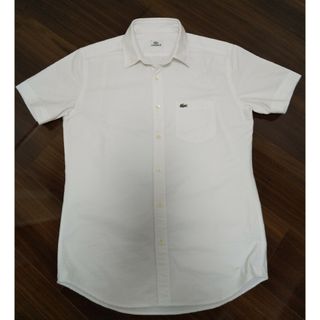 ラコステ(LACOSTE)のラコステ　半袖シャツ  ワニ　LACOSTE ボタンダウン ホワイト  オフィス(Tシャツ/カットソー(半袖/袖なし))