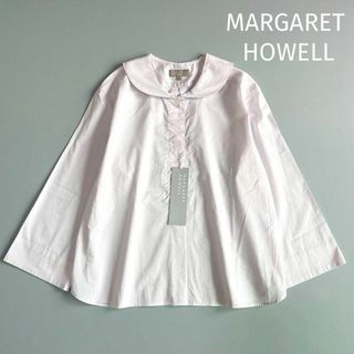 マーガレットハウエル(MARGARET HOWELL)の＊タグ付き・定価29,700円＊ MARGARET HOWELL 丸襟 ブラウス(シャツ/ブラウス(長袖/七分))