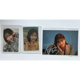 ME:I  girls ²  トレカ 石井蘭  直筆サイン入り ビジュアルシート(アイドルグッズ)