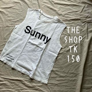 ザショップティーケー(THE SHOP TK)のティーケー 150 タンクトップ 白 ホワイト Tシャツ(Tシャツ/カットソー)