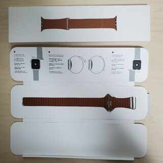 アップルウォッチ(Apple Watch)の希少 Apple Watch 44mm サドルブラウン レザーループ Mサイズ(その他)