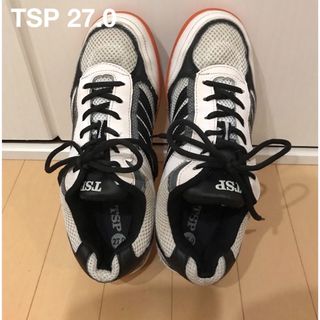 ティーエスピー(TSP)のTSP  卓球　シューズ　27.0㎝　白×黒(卓球)