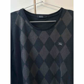 バーバリーブラックレーベル(BURBERRY BLACK LABEL)のBURBERRY BLACK LABEL 長袖シャツ 綿100%(Tシャツ/カットソー(七分/長袖))