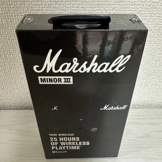 【新品未開封】Marshall MINOR3　黒　ブラック(ヘッドフォン/イヤフォン)