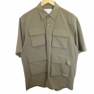 インヘリット 近年 美品 カジュアルシャツ ワークシャツ ベージュ 約L～XL(シャツ)