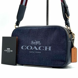 COACH - ✨未使用✨コーチ デニム ２way カメラバッグ ショルダーバッグ レザー 青