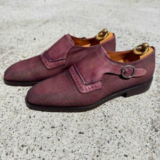 ベルルッティ(Berluti)のベルルッティ パティーヌレザーキャンバス シングルモンクストラップレザーシューズ(ドレス/ビジネス)