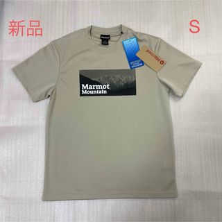 未使用　Marmot マーモット　半袖Tシャツ　ベージュ　メンズ　S