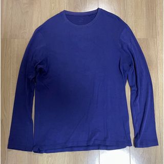 ユニクロ(UNIQLO)のユニクロ 長袖Tシャツ 紫色 Lサイズ(Tシャツ/カットソー(七分/長袖))