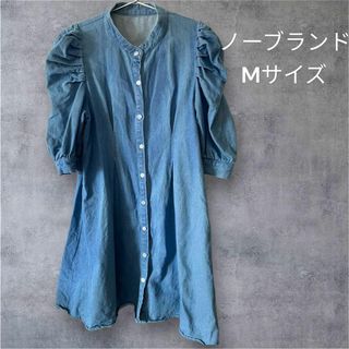 【780円均一】レディース　デニム　ワンピース　M(ミニワンピース)