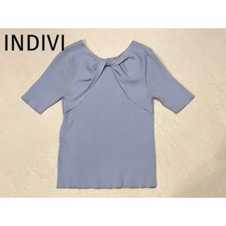 インディヴィ(INDIVI)のインディヴィ　半袖シャツ　38サイズ(Tシャツ(半袖/袖なし))