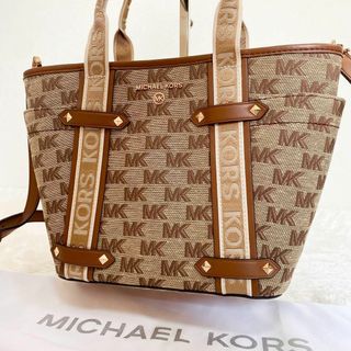 マイケルコース(Michael Kors)の【未使用】　マイケルコース　MAEVE トートバッグ　2way　シグネチャー(ハンドバッグ)