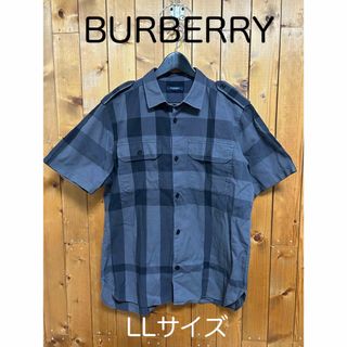 バーバリー(BURBERRY)のバーバリー　半袖シャツ　LLサイズ(シャツ)