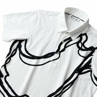 ブラックアンドホワイトスポーツウェア(Black & White Sportswear)の現行品 2.3万 BLACK&WHITE 強撚天竺 半袖 ポロシャツ メンズ(ウエア)