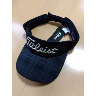 タイトリスト(Titleist)の【新品】タイトリスト バイザー ブラック(ウエア)