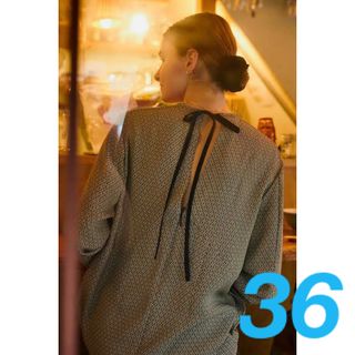 シンゾーン(Shinzone)のKOMON JACQUARD DRESS 36(ロングワンピース/マキシワンピース)