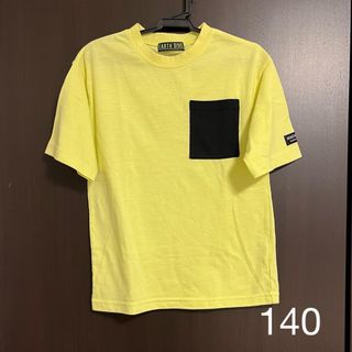 Tシャツ　キッズ　140  イエロー(Tシャツ/カットソー)