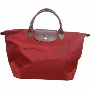 ロンシャン(LONGCHAMP)のロンシャン 美品 ル プリアージュ トートバッグ ハンドバッグ コンパクト 赤(トートバッグ)