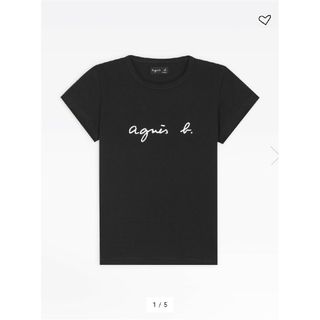 agnes b. - タグ付き新品 agnes b. hommeアニエスベー S137 ロゴTシャツ黒