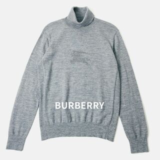 BURBERRY - BURBERRY バーバリー ロンドン タートルネック ニット セーター グレー