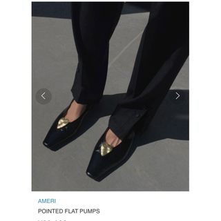 アメリヴィンテージ(Ameri VINTAGE)のAMERI アメリ　POINTED FLAT PUMPS(ハイヒール/パンプス)