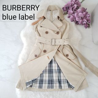 BURBERRY BLUE LABEL - BURBERRY blue label トレンチコート ワンピース ノースリーブ