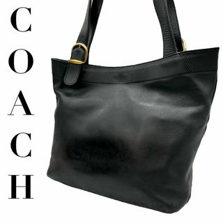 コーチ(COACH)のCOACH オールドコーチ　s22 肩掛け　トートバッグ　黒　レザー　ブラック(トートバッグ)