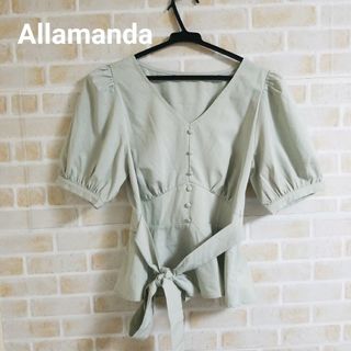 Allamanda ウエストリボンブラウス