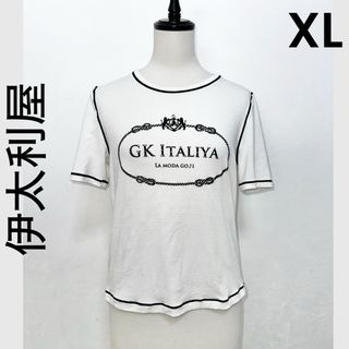 イタリヤ(伊太利屋)の【伊太利屋】イタリヤ ロゴ XL スワロフスキー(Tシャツ(半袖/袖なし))