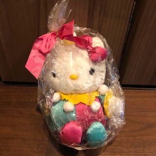 サンリオ(サンリオ)の【未使用】HELLO KITTY ハローキティ　ぬいぐるみ　ピエロ　1999年製(ぬいぐるみ)