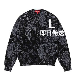 シュプリーム(Supreme)のSupreme Printed Paisley Sweater "black"(ニット/セーター)