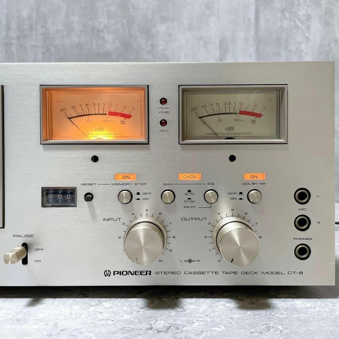 PIONEER - 名機 パイオニア CT-8 ステレオカセットデッキ 2 PIONEER - 名機 パイオニア CT-8 ステレオカセットデッキ 2