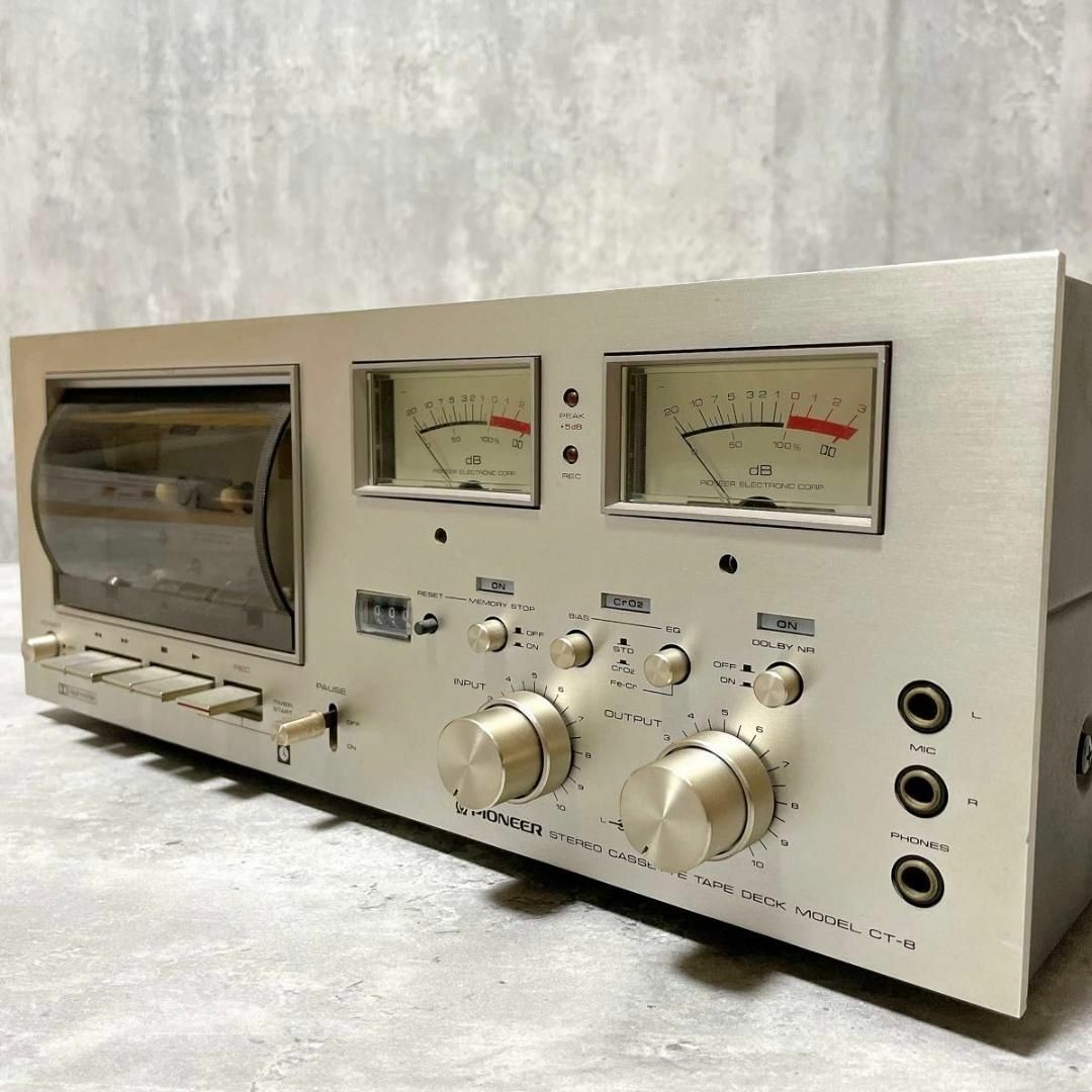 PIONEER - 名機 パイオニア CT-8 ステレオカセットデッキ 2 PIONEER - 名機 パイオニア CT-8 ステレオカセットデッキ 2