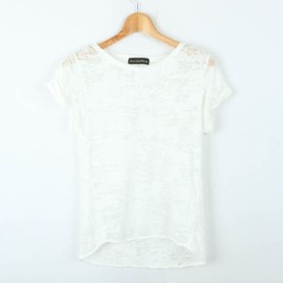 グリーンレーベルリラクシング 半袖Ｔシャツ トップス シアー レディース ﾌﾘｰサイズ ホワイト green label relaxing